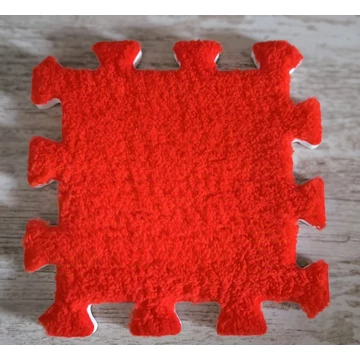 Piros színű pixel puzzleszőnyeg darab (15 x 15 cm)