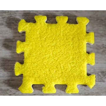 Sárga színű pixel puzzleszőnyeg darab (15 x 15 cm)