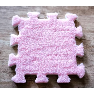 Rózsaszín színű pixel puzzleszőnyeg darab (15 x 15 cm)