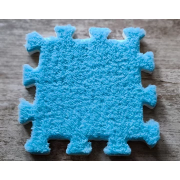 Kék színű pixel puzzleszőnyeg darab (15 x 15 cm)
