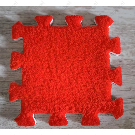 Piros színű pixel puzzleszőnyeg darab (15 x 15 cm)