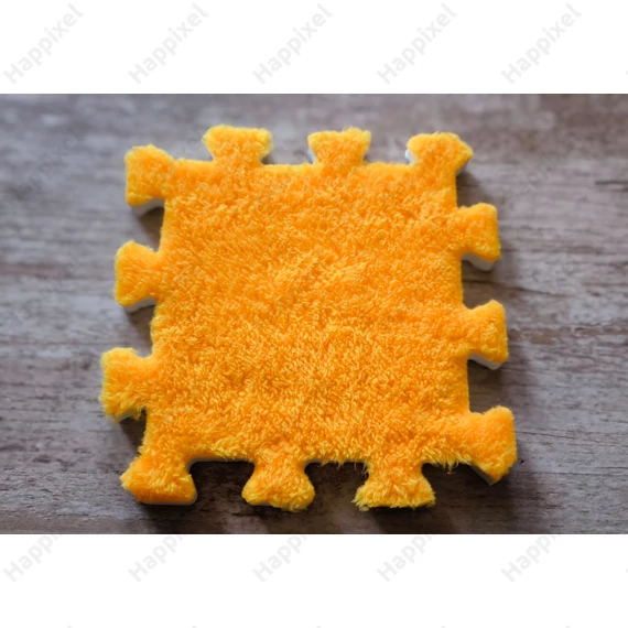 Narancssárga színű pixel puzzleszőnyeg darab (15 x 15 cm)