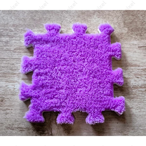 Lila színű pixel puzzleszőnyeg darab (15 x 15 cm)