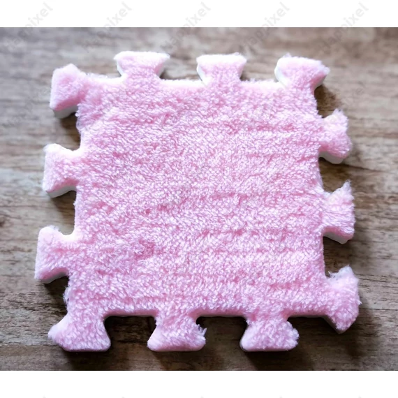 Rózsaszín színű pixel puzzleszőnyeg darab (15 x 15 cm)