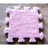Rózsaszín színű pixel puzzleszőnyeg darab (15 x 15 cm)